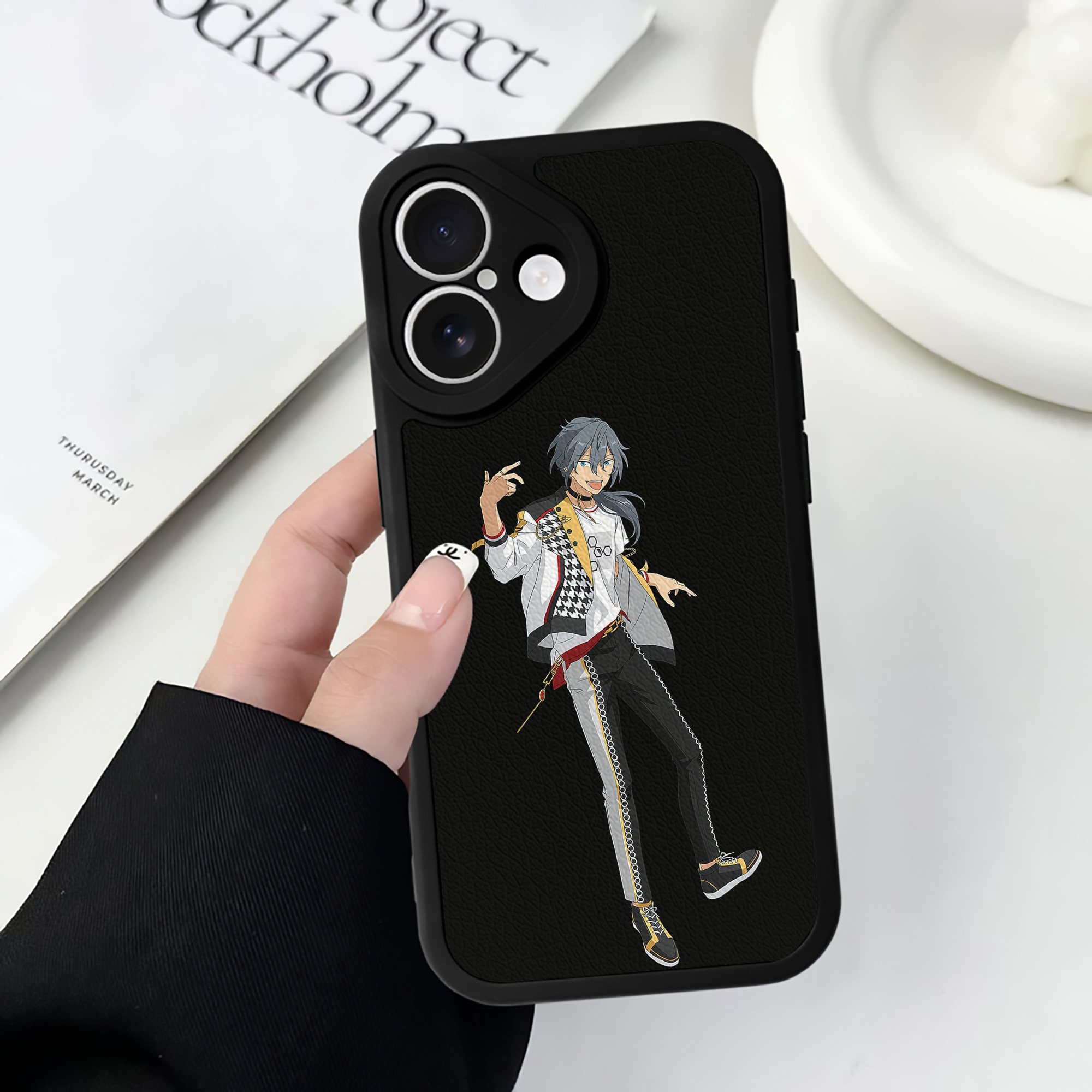 （画像用） あんさんぶるスターズ! Ensemble Stars 【iPhone 16シリーズ対応】シリコンスマホケース（レザー調） 材質：シリコン